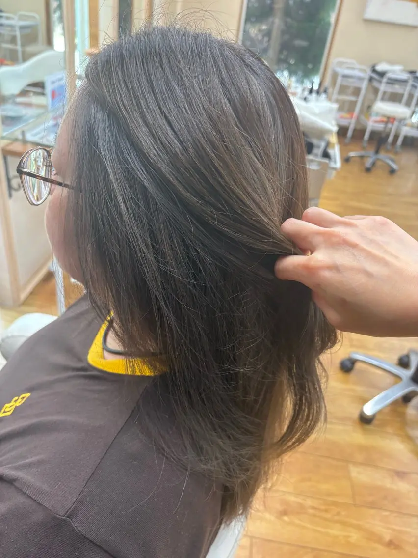 ロング カット ヘアカラー トリートメント sagedoue MIZUKI✂️のヘアスタイル