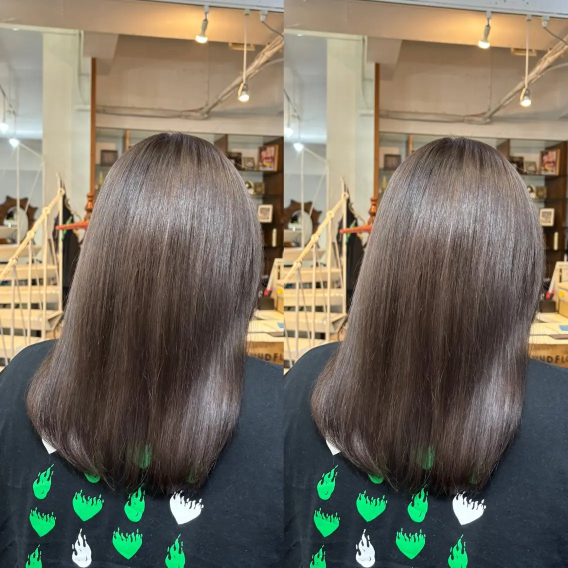 ミディアム カラー ブラウンカラー ショコラブラウン トリートメント 💎ハイトーン/艶 カラー モエカ💎のヘアスタイル