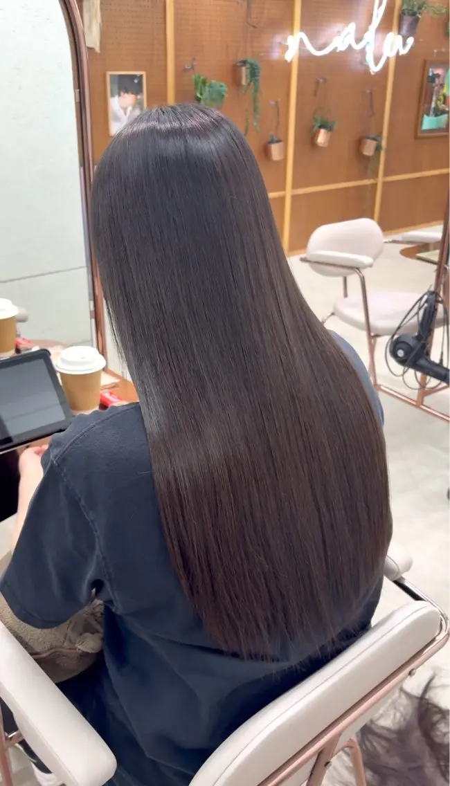 ロング 髪質改善 トリートメント カット トリートメント 鶴井 美空のヘアスタイル
