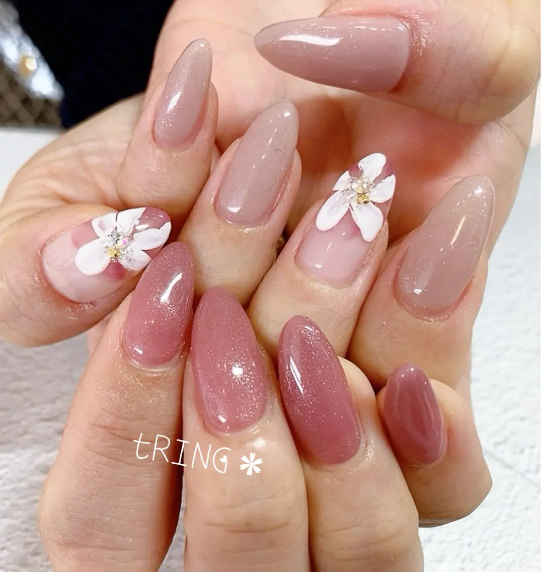 ネイル ハンドネイル tRING* しいの木台のネイルデザイン