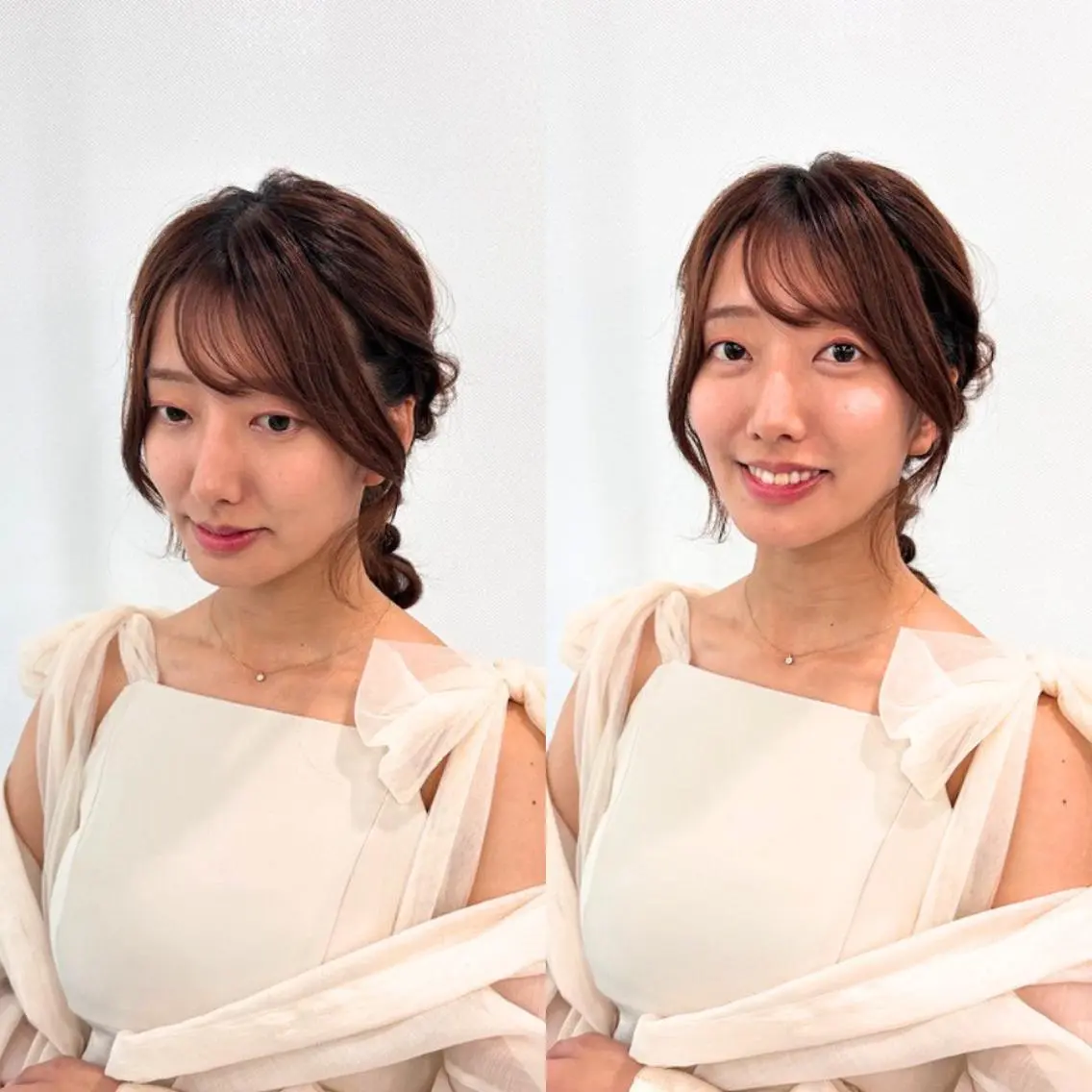 ロング カラー ヘアアレンジ ブラウンカラー チョコレートブラウン 伸ばしかけ Endearing 銀座/レイヤーカットのヘアスタイル