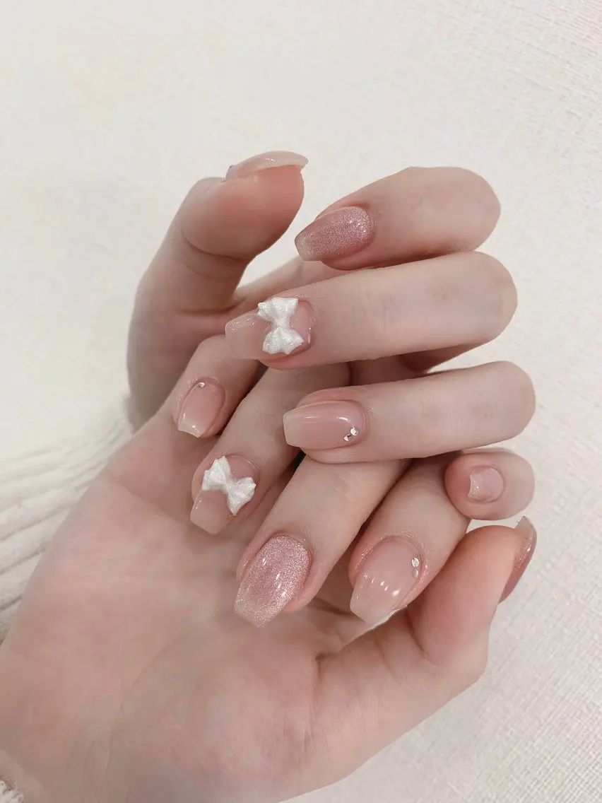 ネイル シンプルネイル 春ネイル ワンホンネイル Rainbow Nailのネイルデザイン