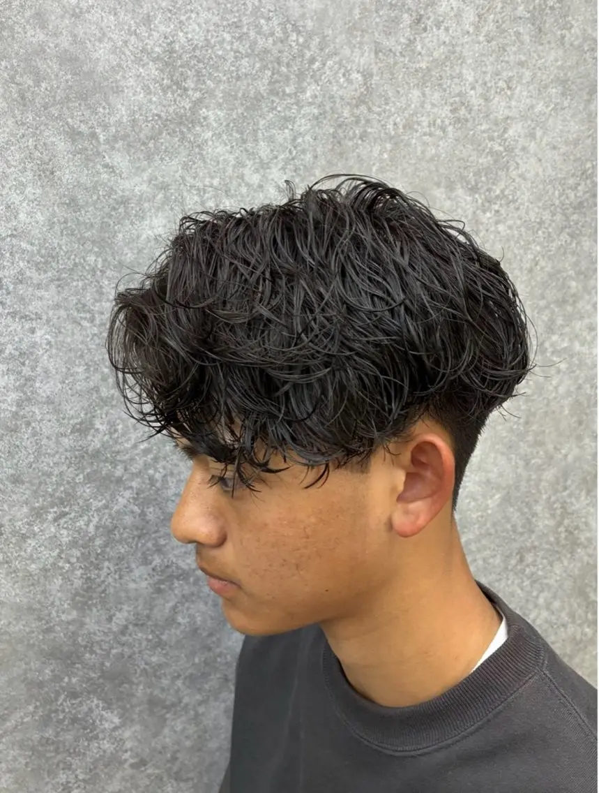 パーマ メンズ センターパート特化 🌹RIO🌹のヘアスタイル