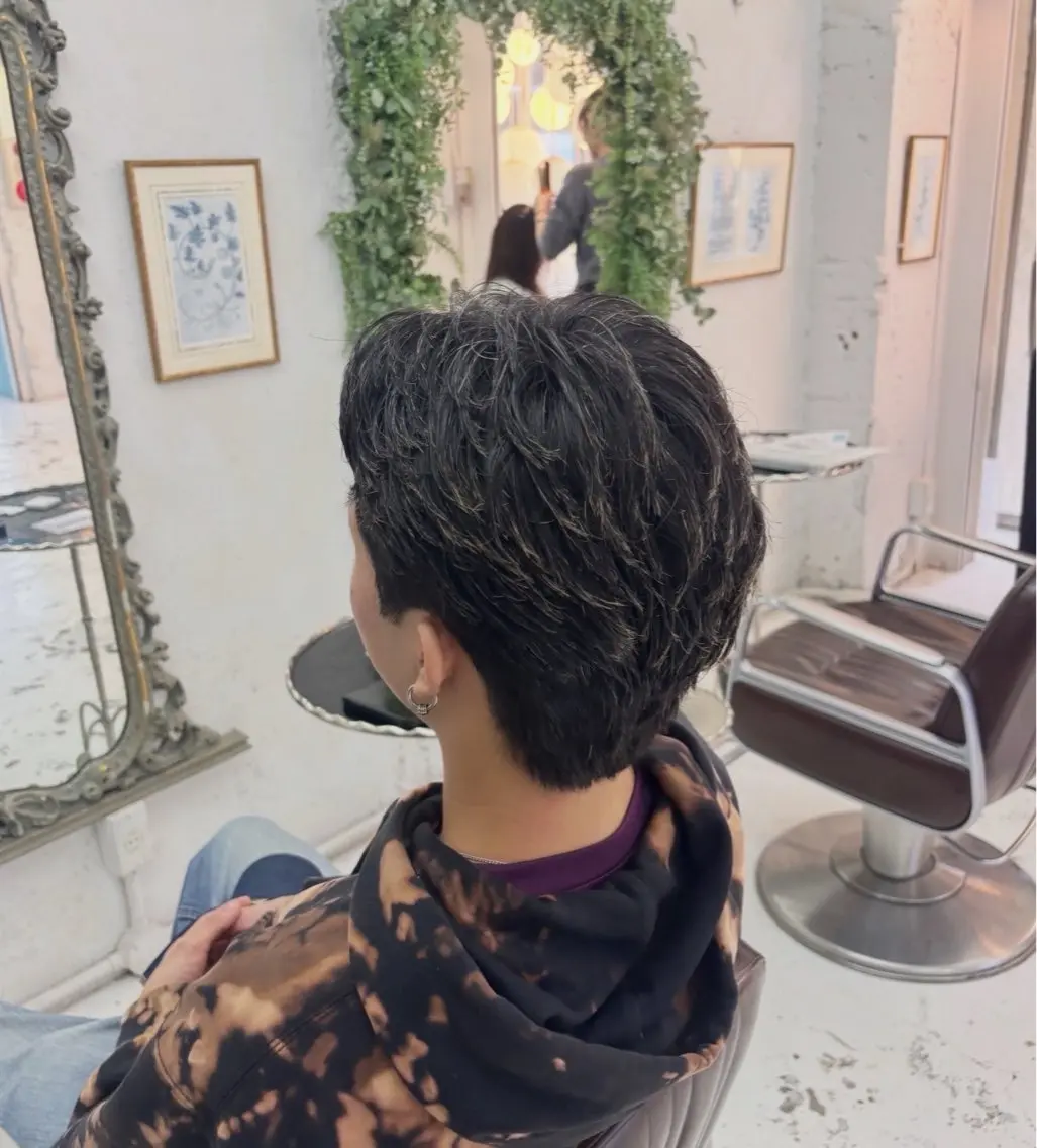 ショート ショートヘア みやもと　りょうま/ 透明感カラー/表参道のヘアスタイル