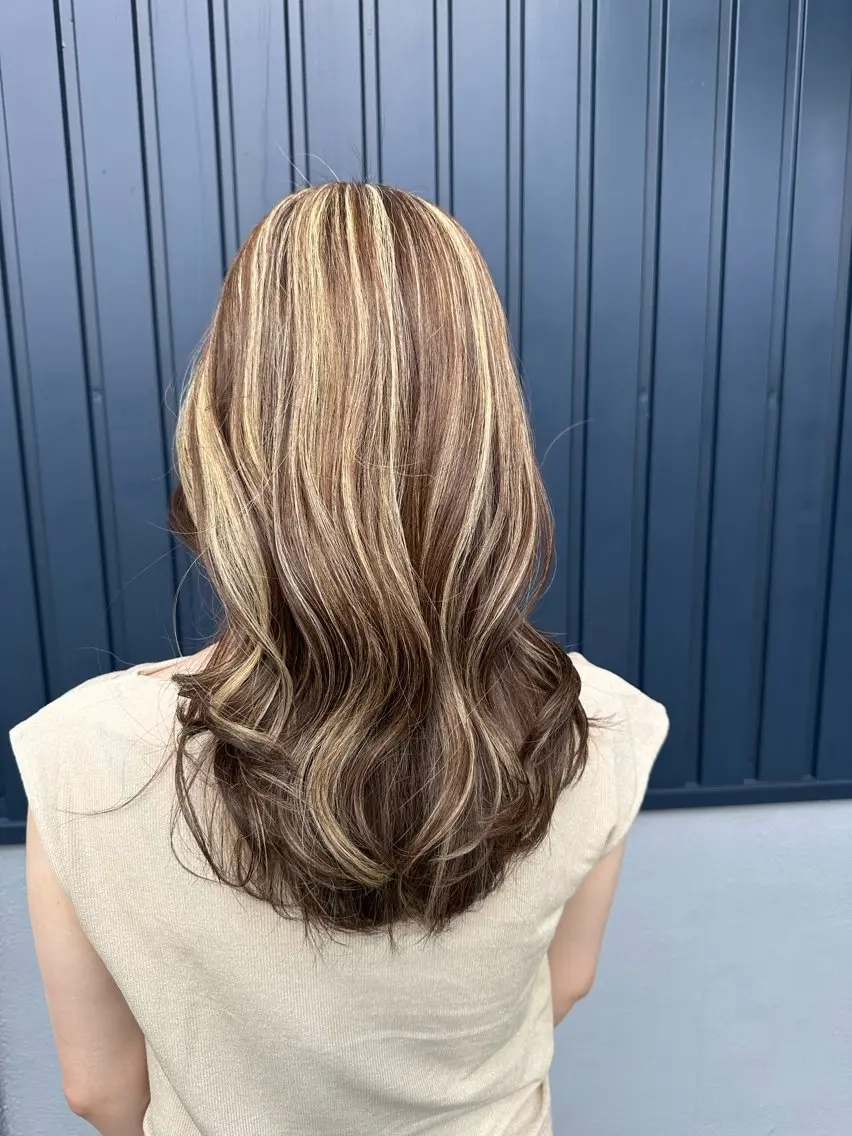 セミロング ヘアカラー トリートメント Lantana 前野心結のヘアスタイル