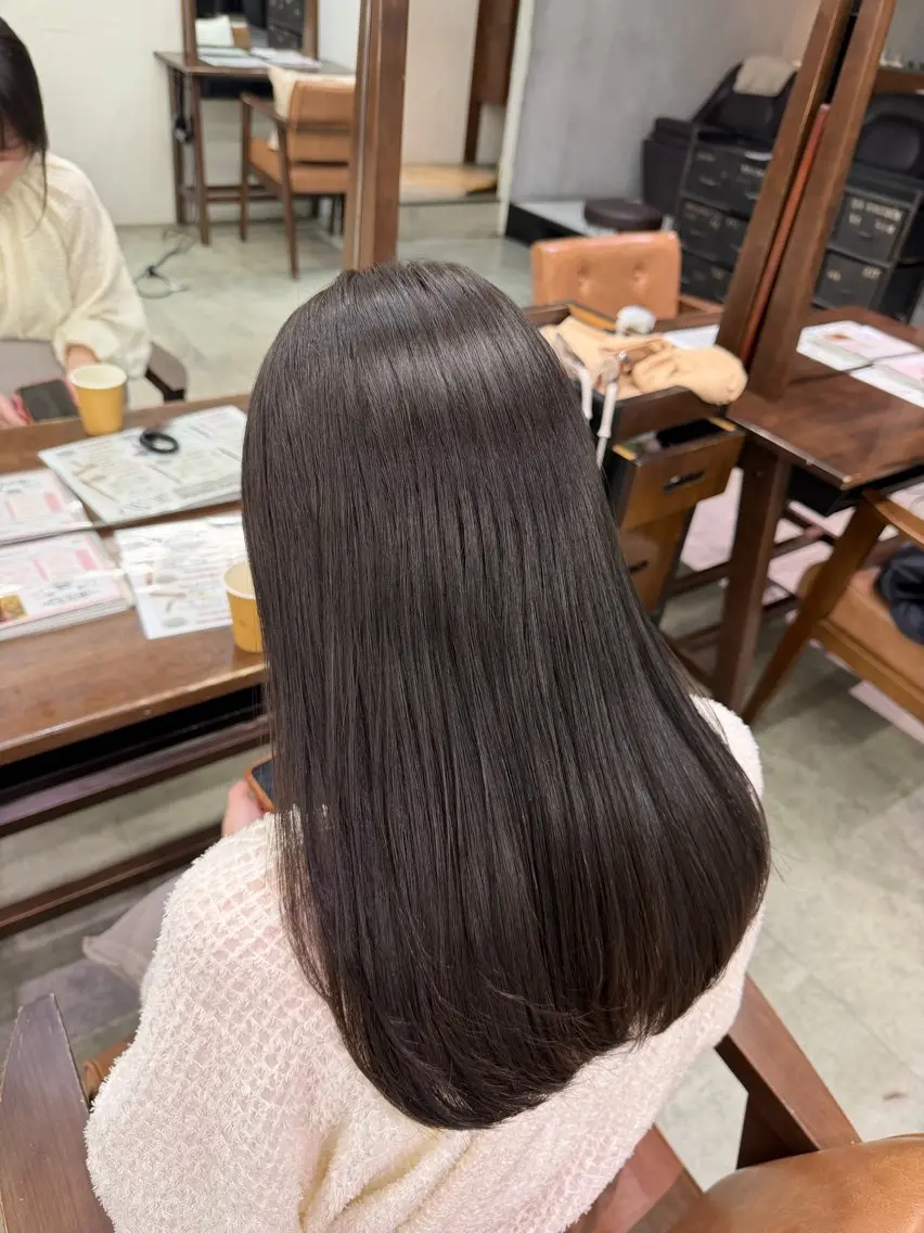 セミロング 髪質改善 Unami/新宿 TSUKIのヘアスタイル