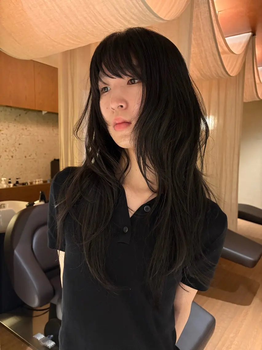 ロング カット ヘアカラー トリートメント 中目黒 akaneのヘアスタイル