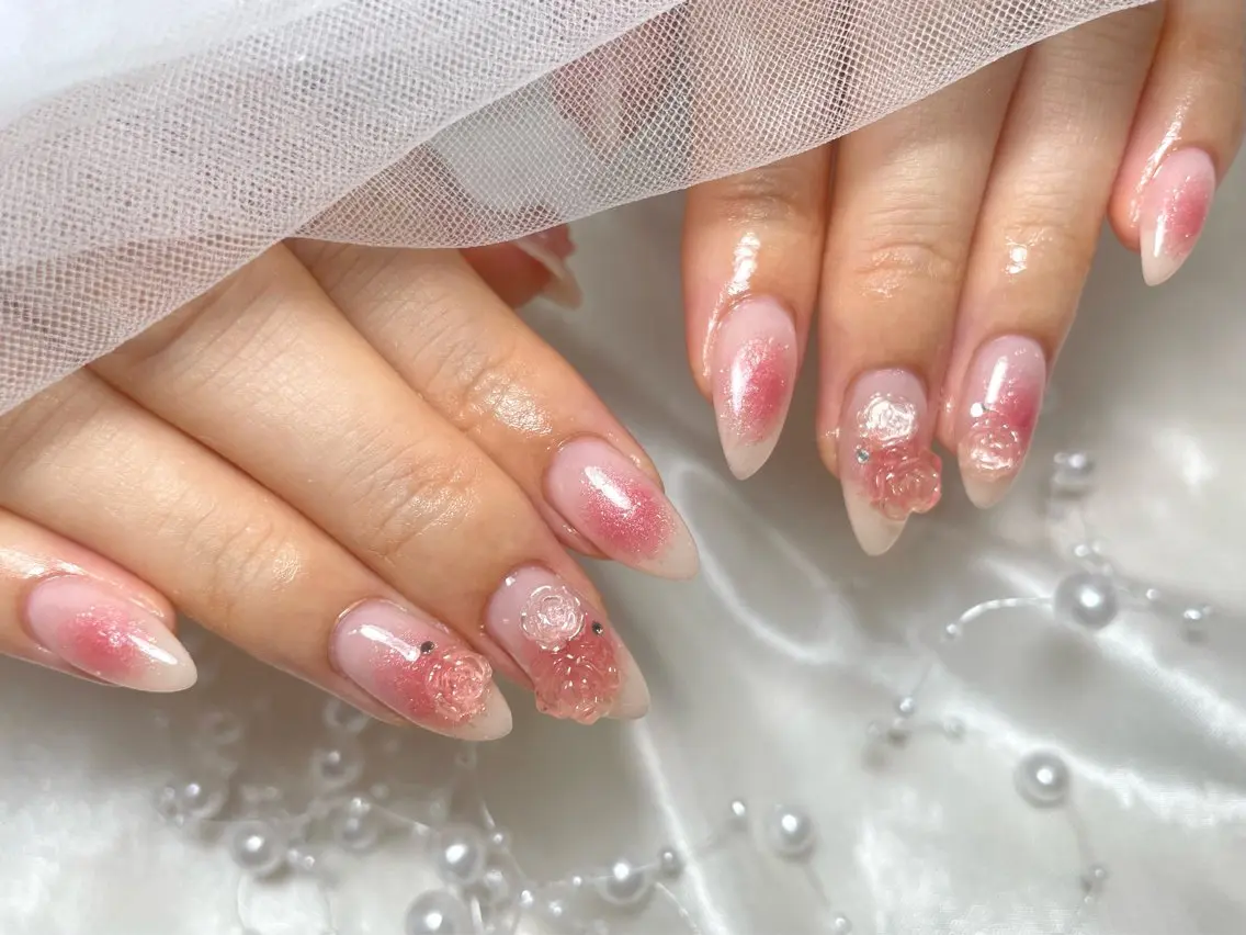ミディアム ハンドネイル joie ange 雪菜のネイルデザイン