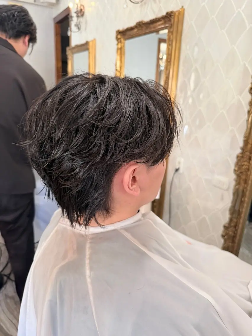 メンズ カット 縮毛矯正 鈴木 将輝のヘアスタイル