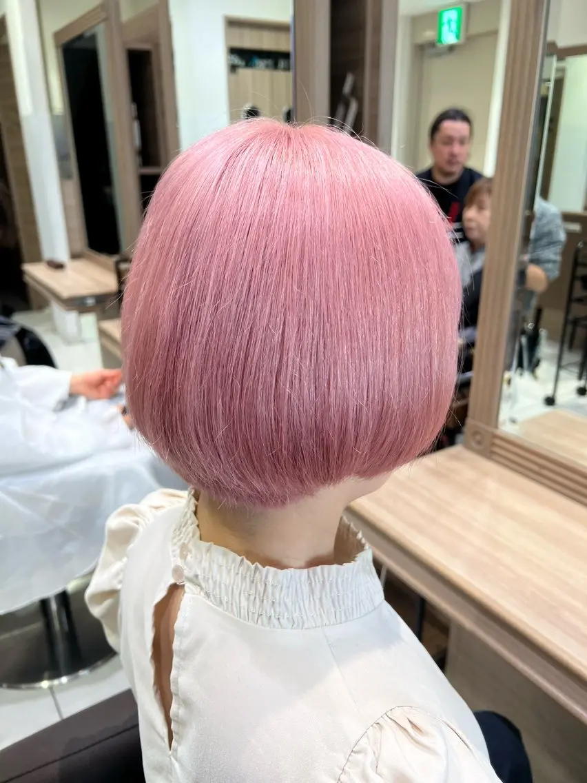 ショート カラー ヘアカラー トリートメント デザイン/ハイトーン 🐺ryuyaのヘアスタイル