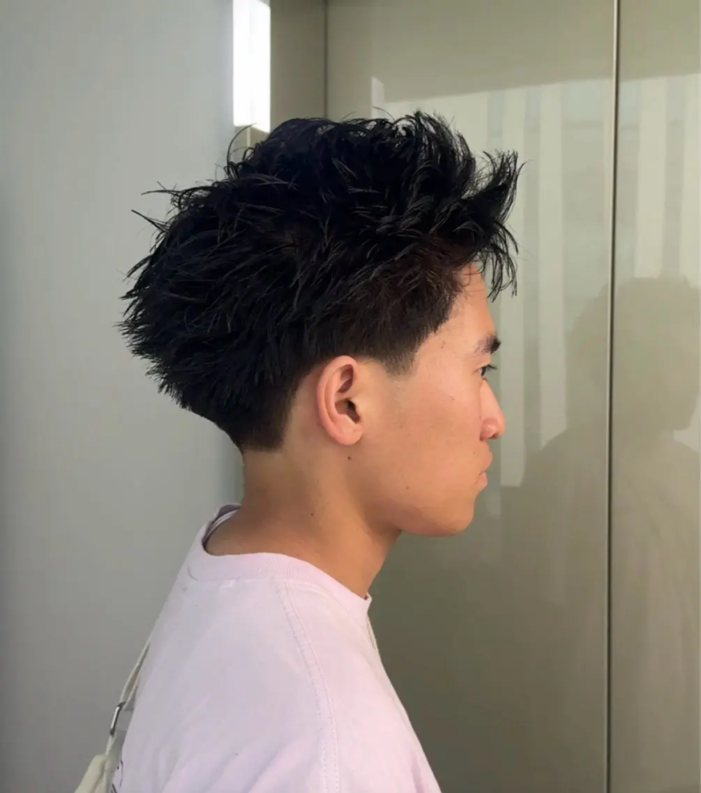 ショート カット 博多メンズパーマ特化 ベップハルキのヘアスタイル