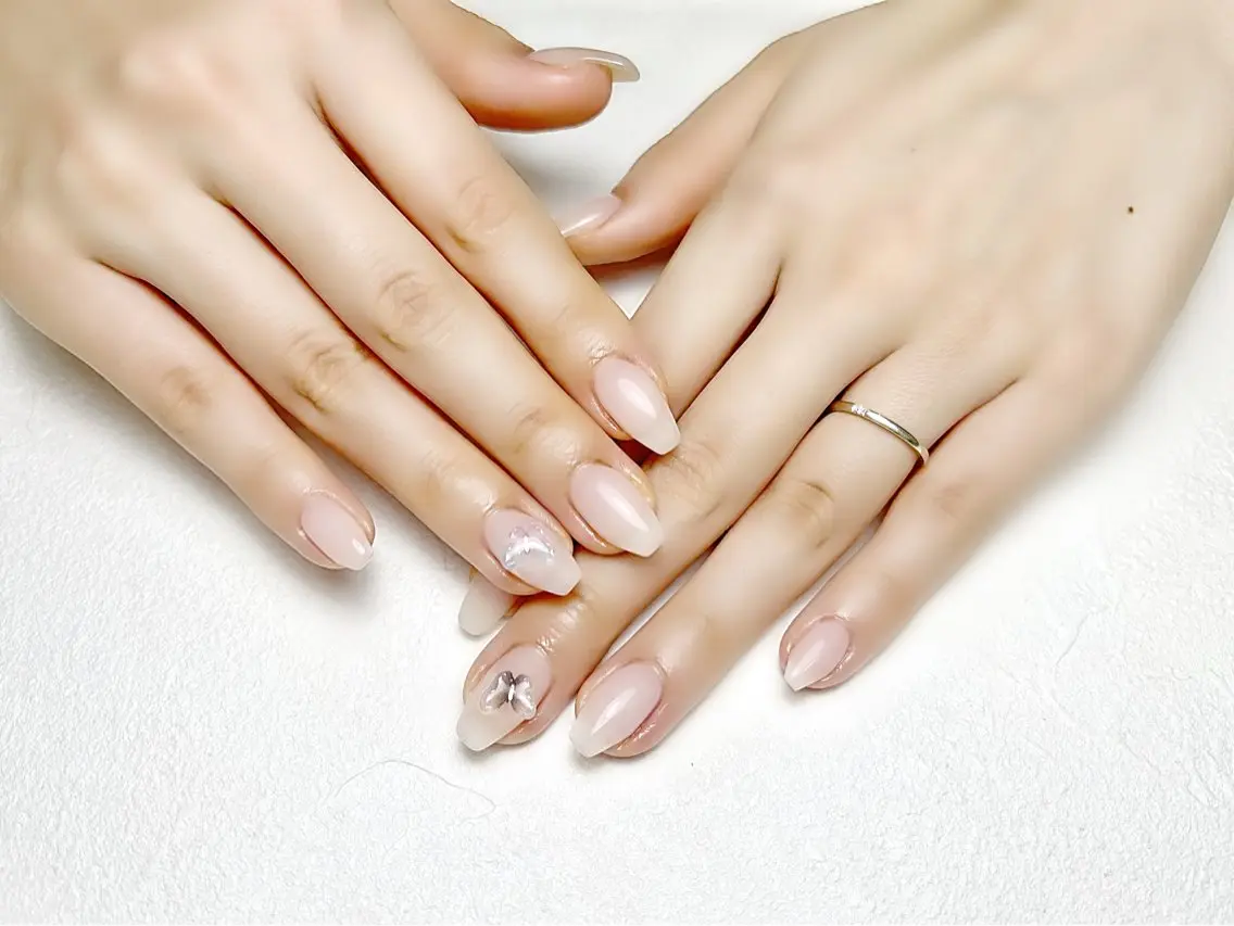 ネイル オフィスネイル ワンカラーネイル rouse nail RISATOのネイルデザイン