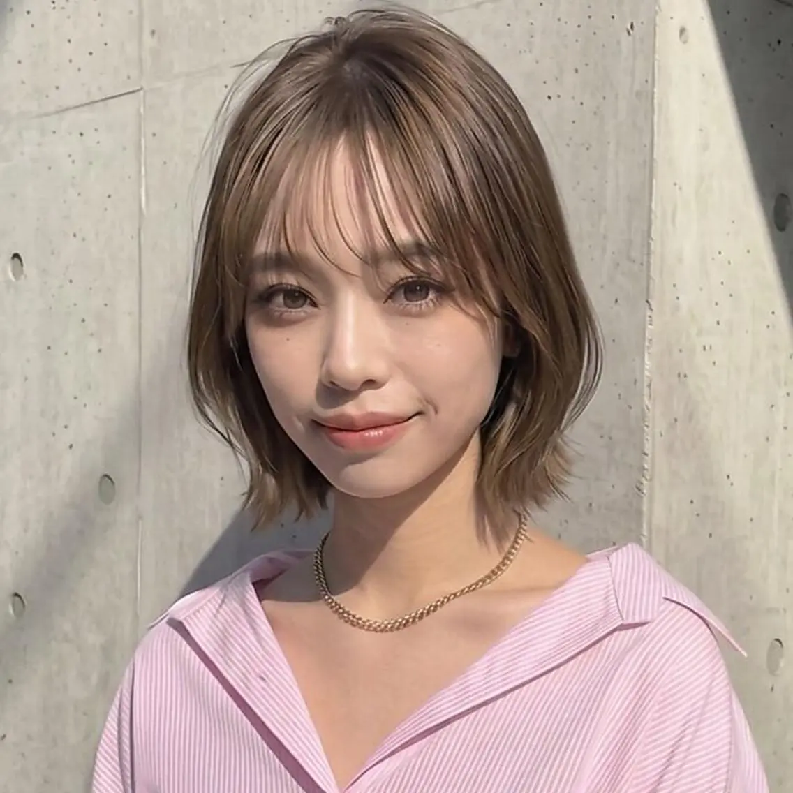 ショート 庭木華瑠🐾ボブ🧡 透明感カラー✨のヘアスタイル