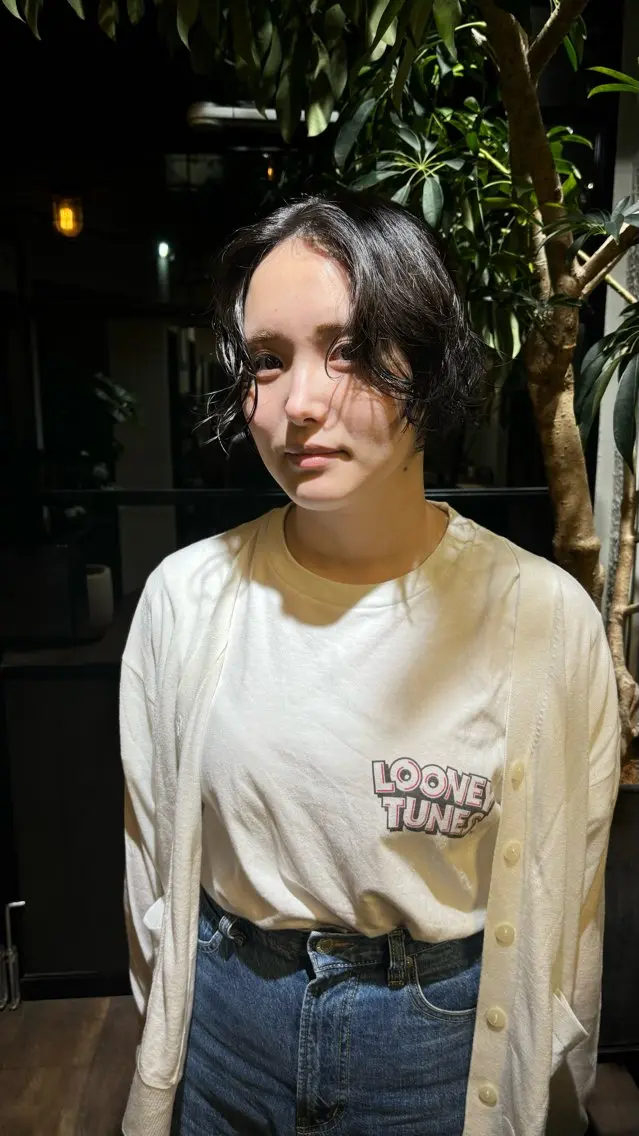 ショート カット パーマ 井本 早紀のヘアスタイル