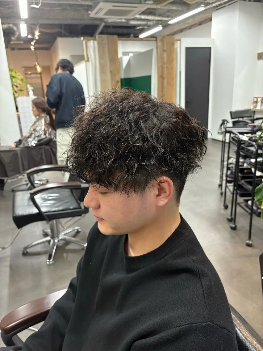 パーマ メンズ メンズパーマ しゅり Flag hairのヘアスタイル