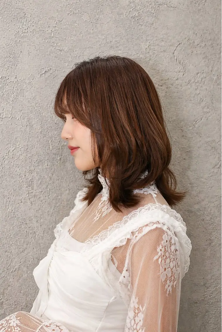 ミディアム カットモデル０円 🫧shiori🎀のヘアスタイル