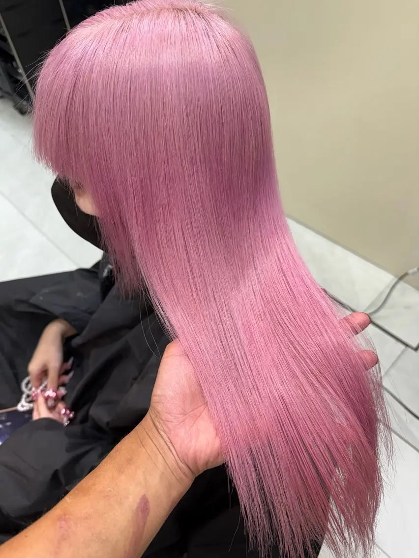 ロング カラー ベージュカラー ブリーチ ケアブリーチ 透明感カラー ダブルカラー ヘアカラー Lima/ハイトー ン/ブリーチ/心斎橋のヘアスタイル