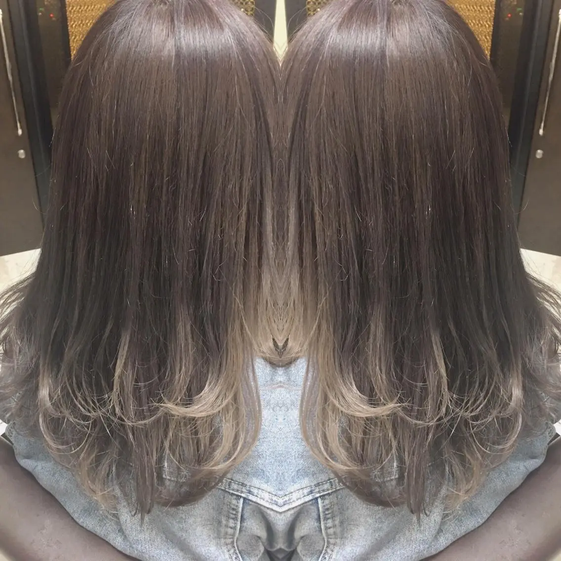 セミロング カラー ヘアアレンジ グラデーションカラー BREK 袋井店のヘアスタイル