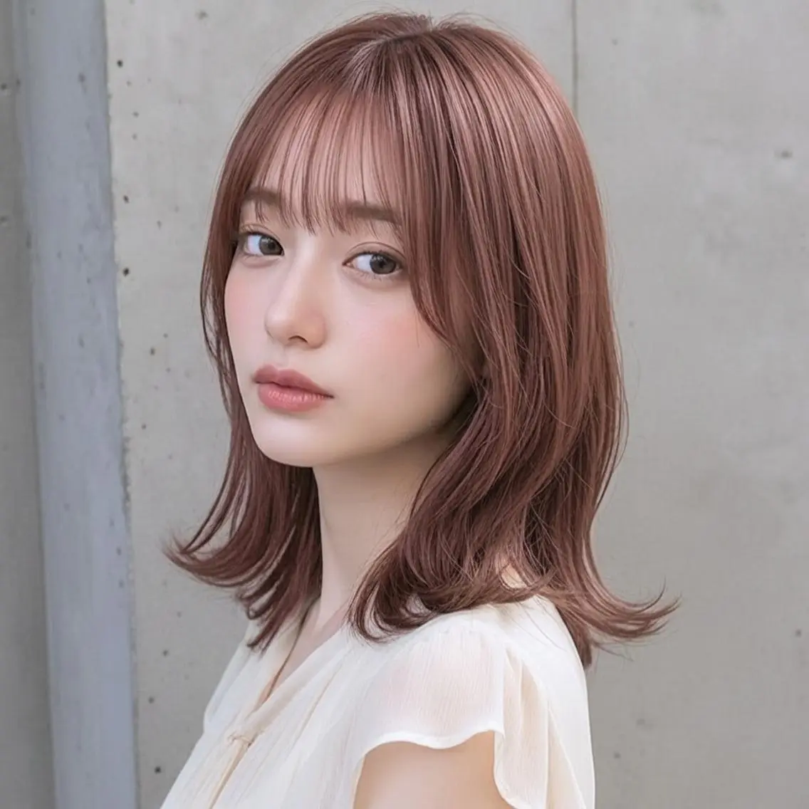 ミディアム インナーカラー◆ ダブルカラー◆　上原のヘアスタイル
