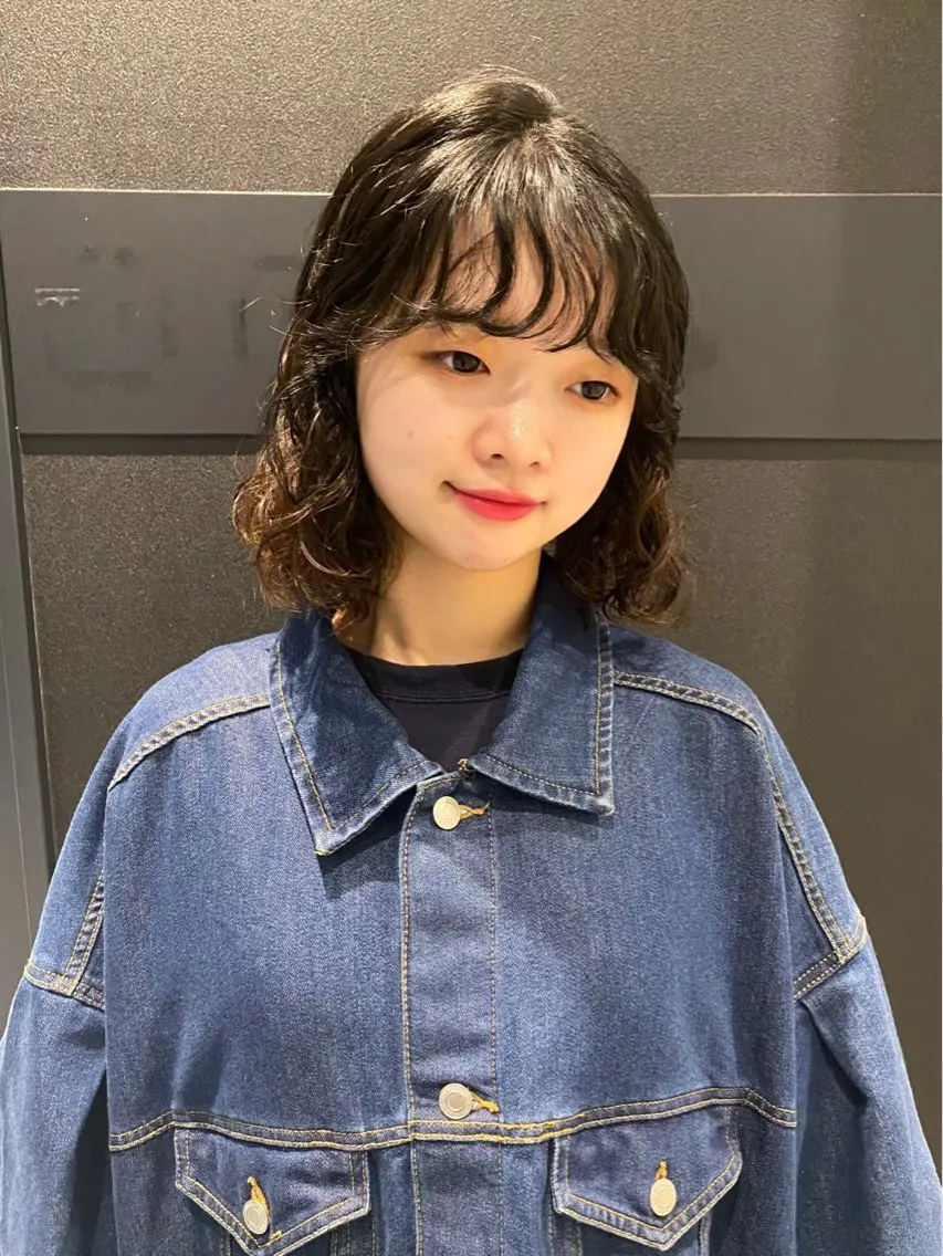ショート カラー パーマ ボブ ヘアカラー パーマ mai / linoah˚✧のヘアスタイル