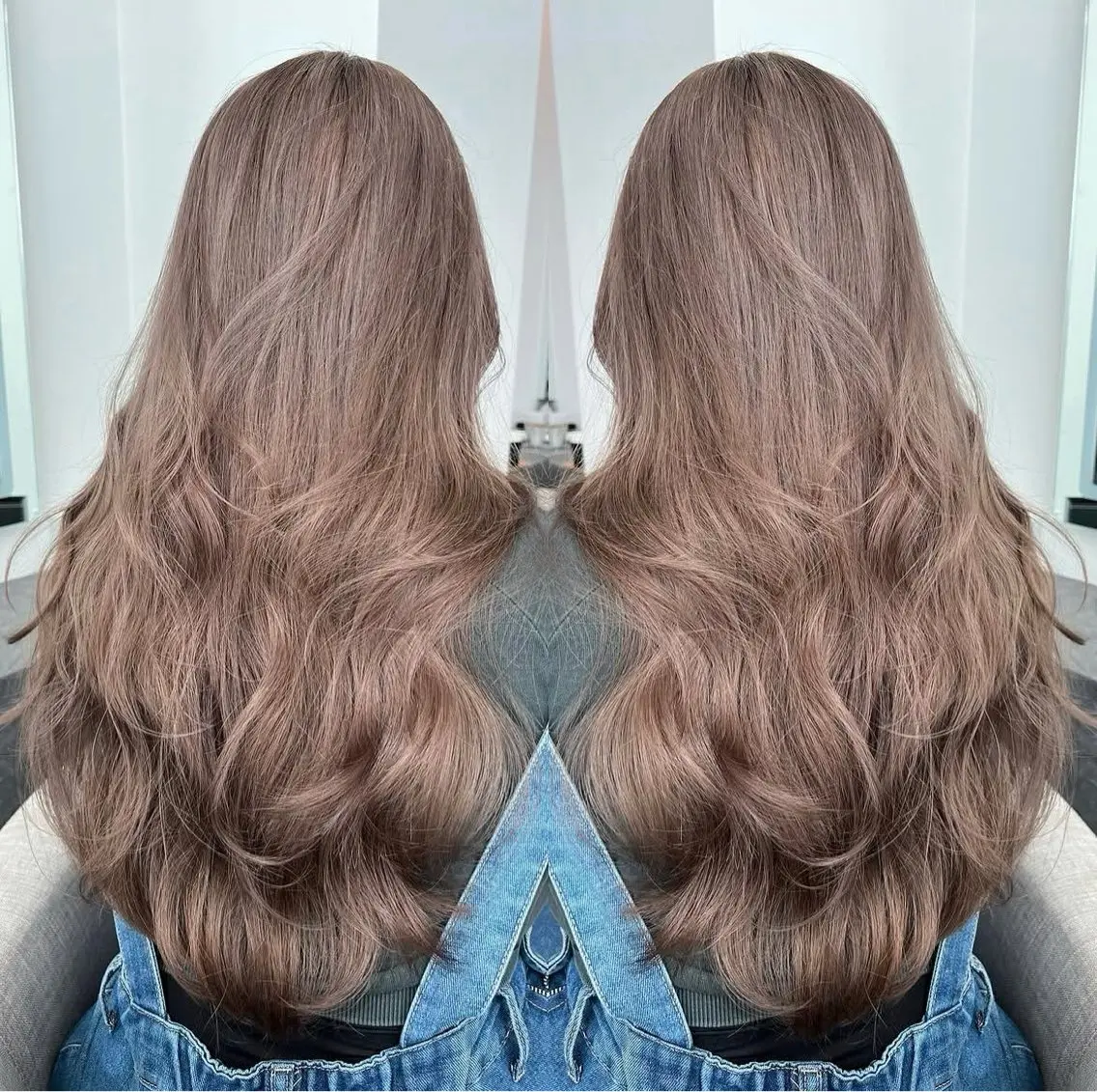 ロング カラー ベージュカラー 透明感カラー ラベンダーカラー ラベンダーベージュ ギャル/grow渋谷 🌺Non👶🏾のヘアスタイル