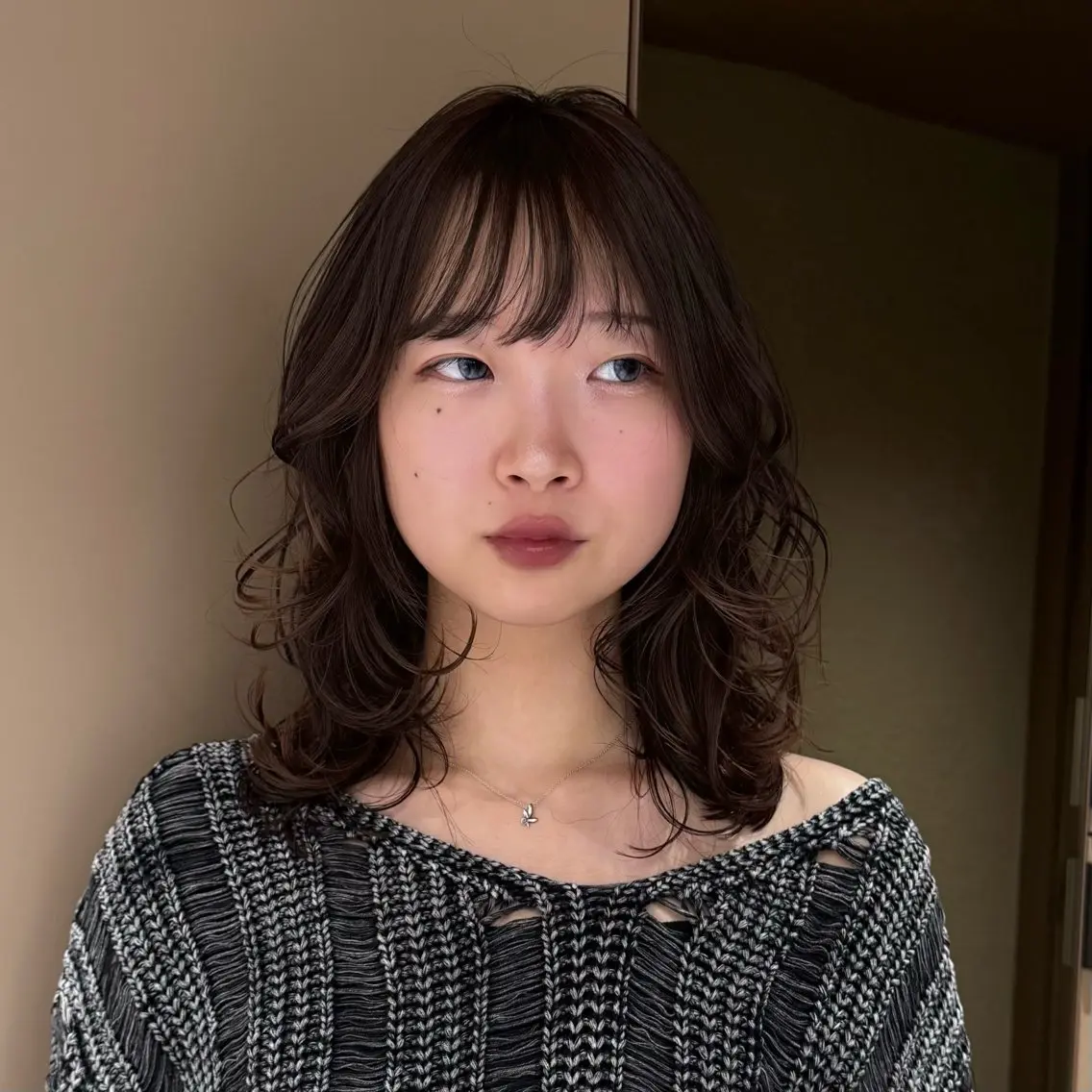 セミロング カラー カット ヘアカラー トリートメント Akari暖色カラー /レイヤーカットのヘアスタイル