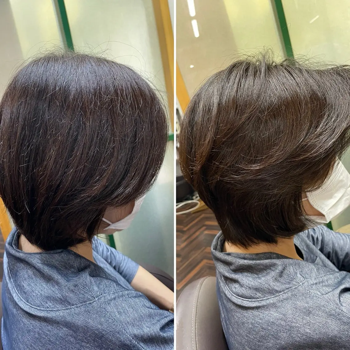 ショート カラー katae sayoriのヘアスタイル