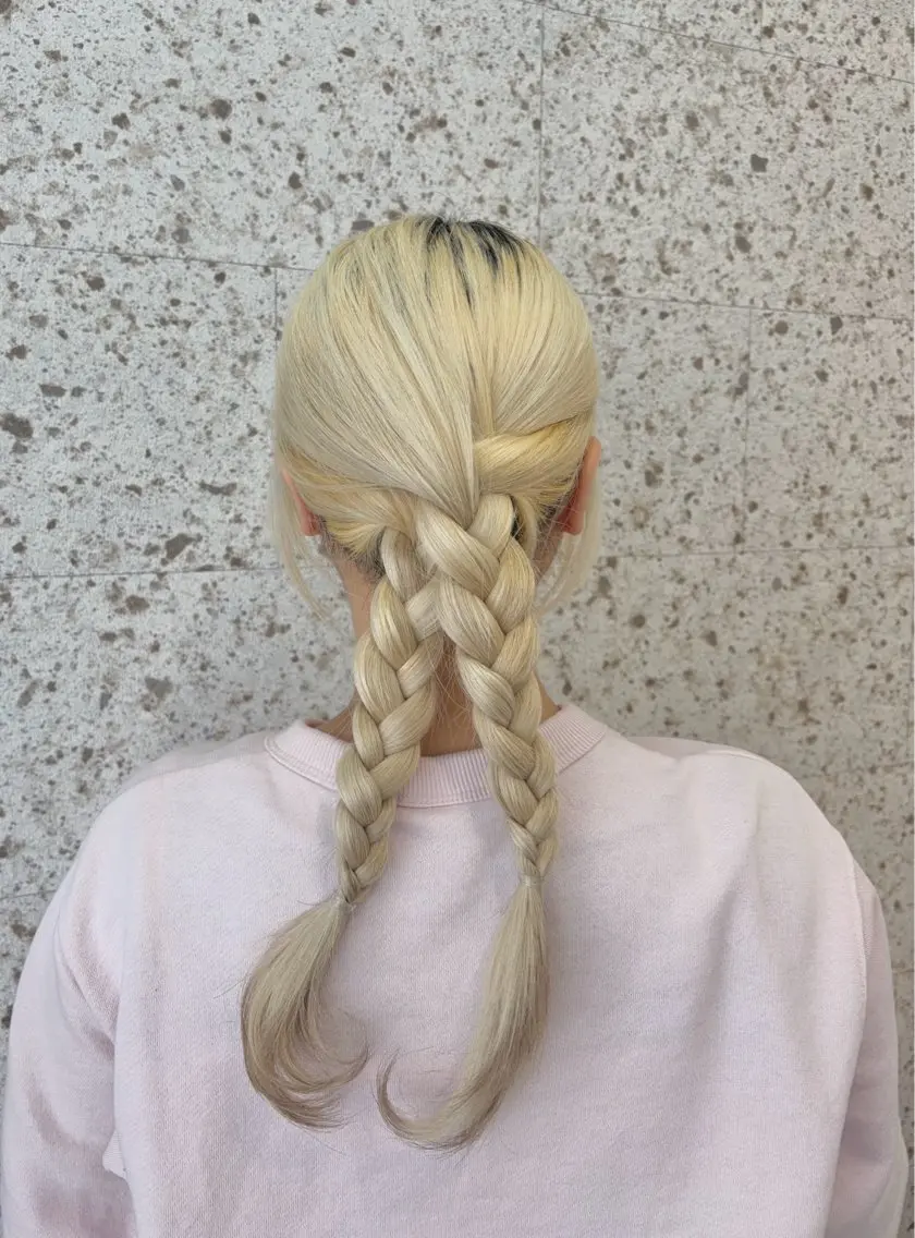 ヘアアレンジ 三つ編み 簡単アレンジ [lani ] konatsuのヘアスタイル