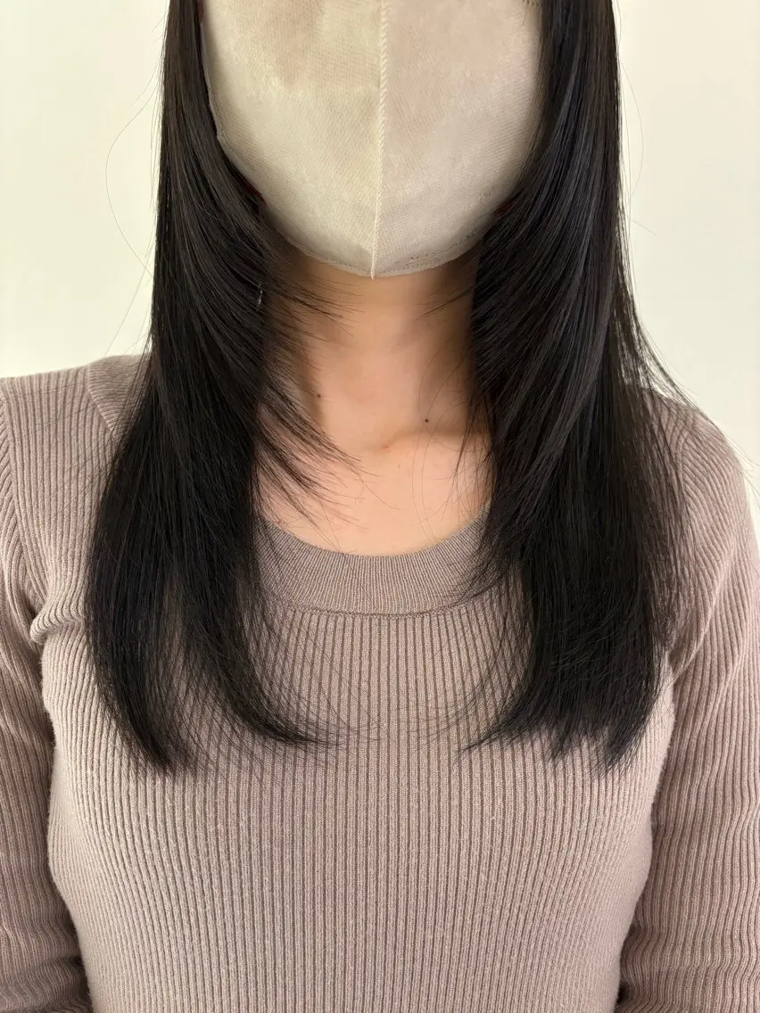 ロング 田中 樹奈のヘアスタイル