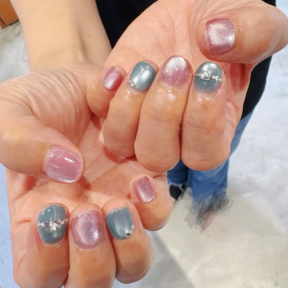 ネイル シンプルネイル Ayu ꕤ︎︎。°⋆のネイルデザイン