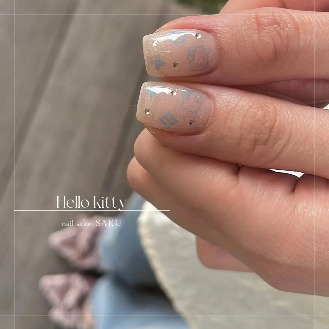 ネイル ニュアンスネイル シンプルネイル SAKU nail 作島茜のネイルデザイン