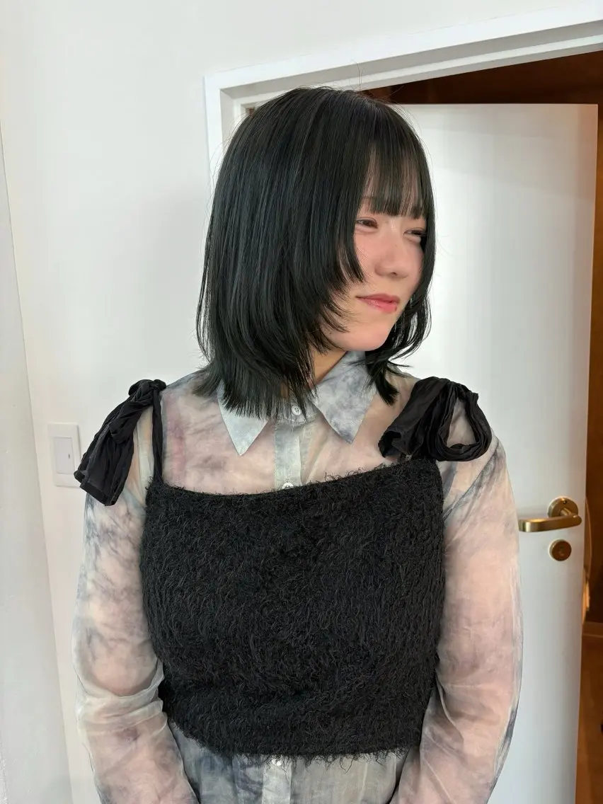 ミディアム カラー ヘアカラー ichika/福岡 /透明感カラー🤎のヘアスタイル