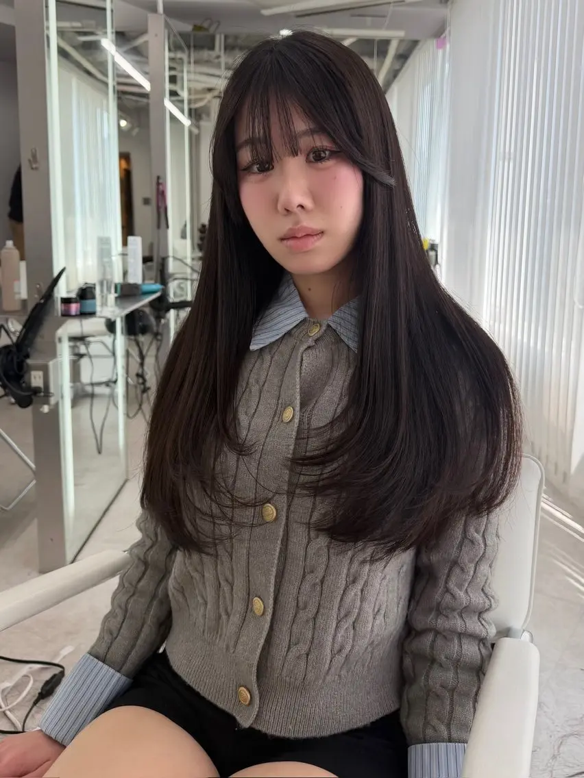 ロング カラー 大阪梅田/ イマムラミヅキのヘアスタイル