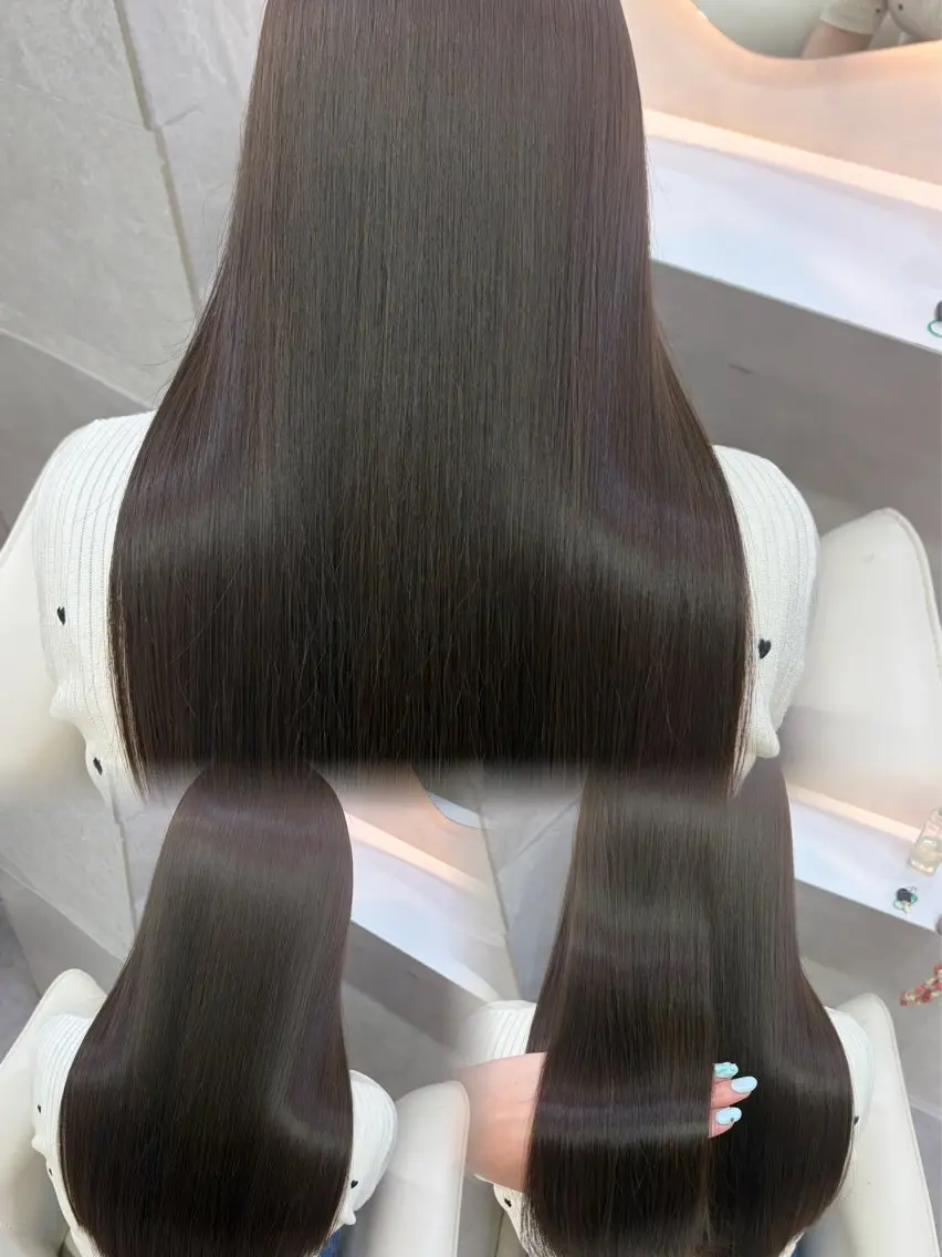 ロング カラー ブラウンカラー 髪質改善 トリートメント ヘアカラー トリートメント 🎀asumi🍓 モデル様募集中🎀のその他イメージ