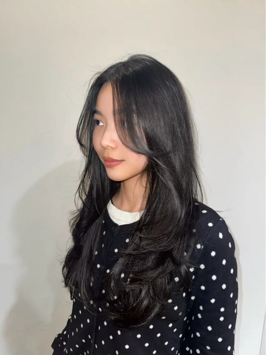 ロング 中山 こころのヘアスタイル