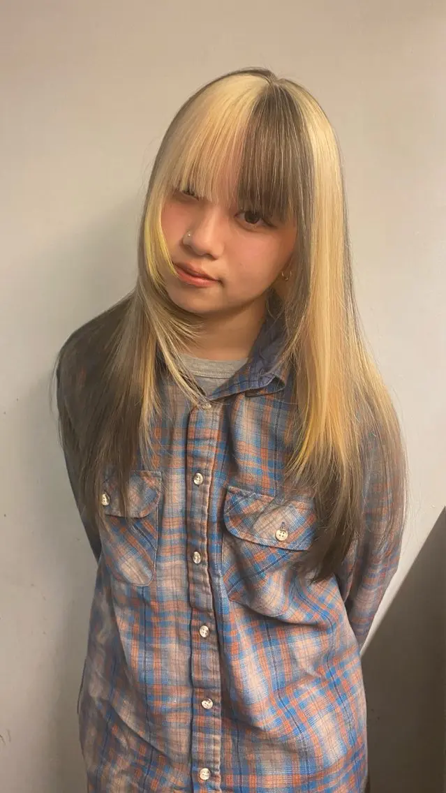 ロング カラー abe yuikaのヘアスタイル