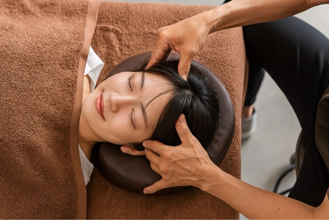 ヘッドスパ・肩・首・顔のマッサージ💆♂️の写真