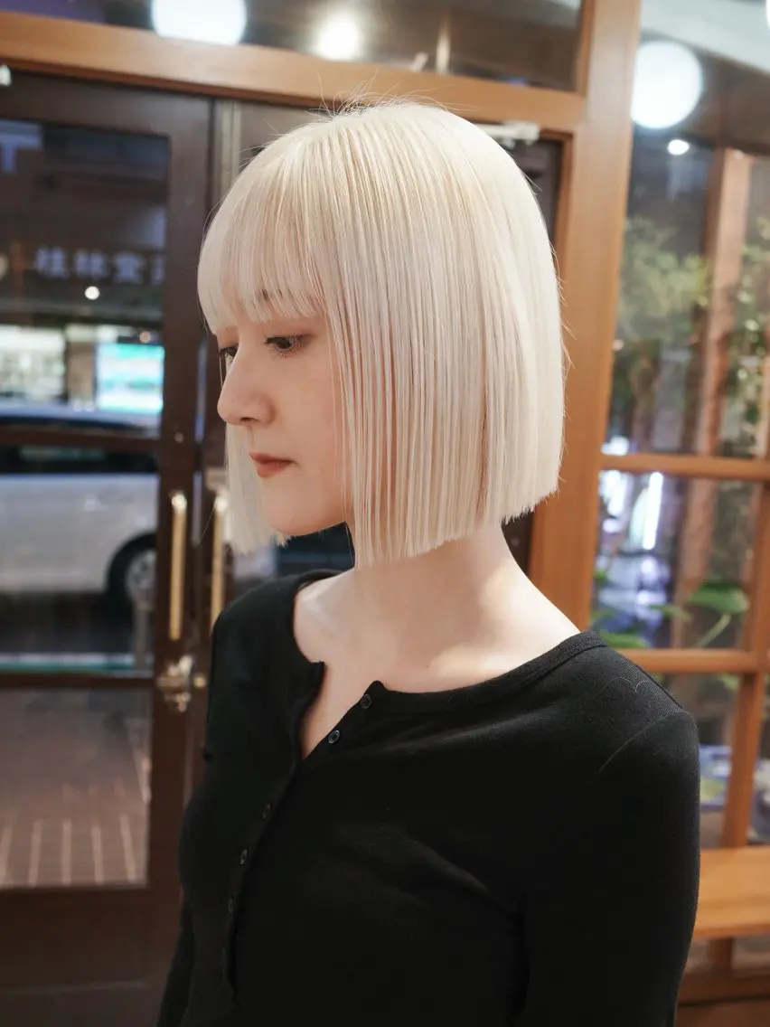 ミディアム カット ヘアカラー トリートメント つくばUtooe's 副店長 寺沢颯のヘアスタイル