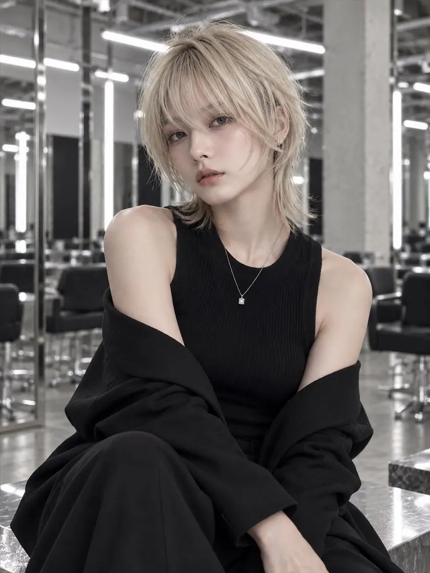 ミディアム ミディアムパーマ 縮毛矯正 カット ヘアカラー トリートメント RYOTA /GARTE髪質改善のヘアスタイル