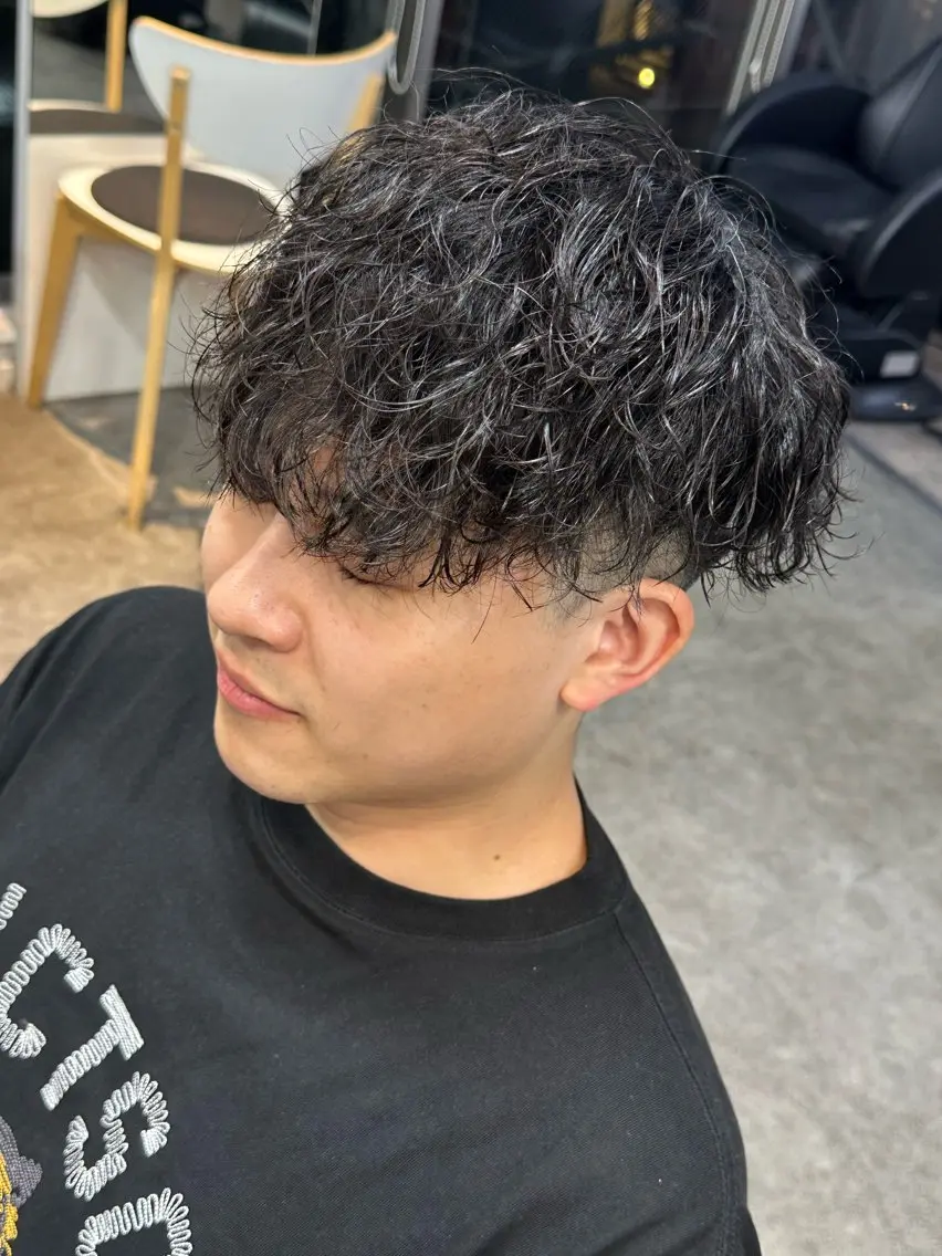 パーマ メンズ fifth/原宿/ カットモデル/カズのヘアスタイル