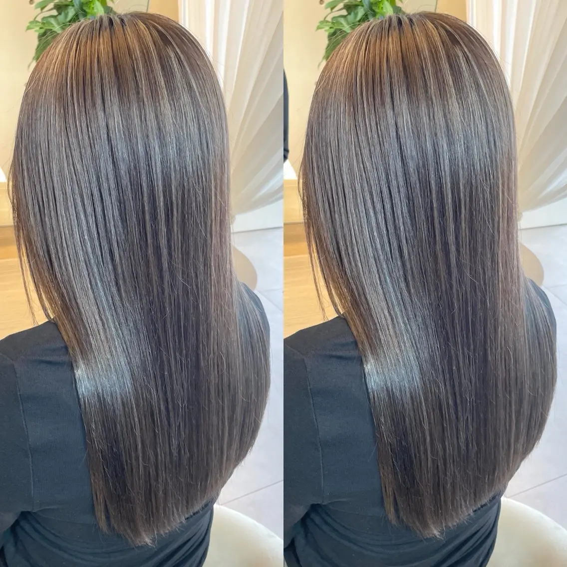 ロング カラー ハイライトカラー ハイライト カット ヘアカラー トリートメント ヘアセット ブリーチ無しダブル カラー🦕まどかのヘアスタイル