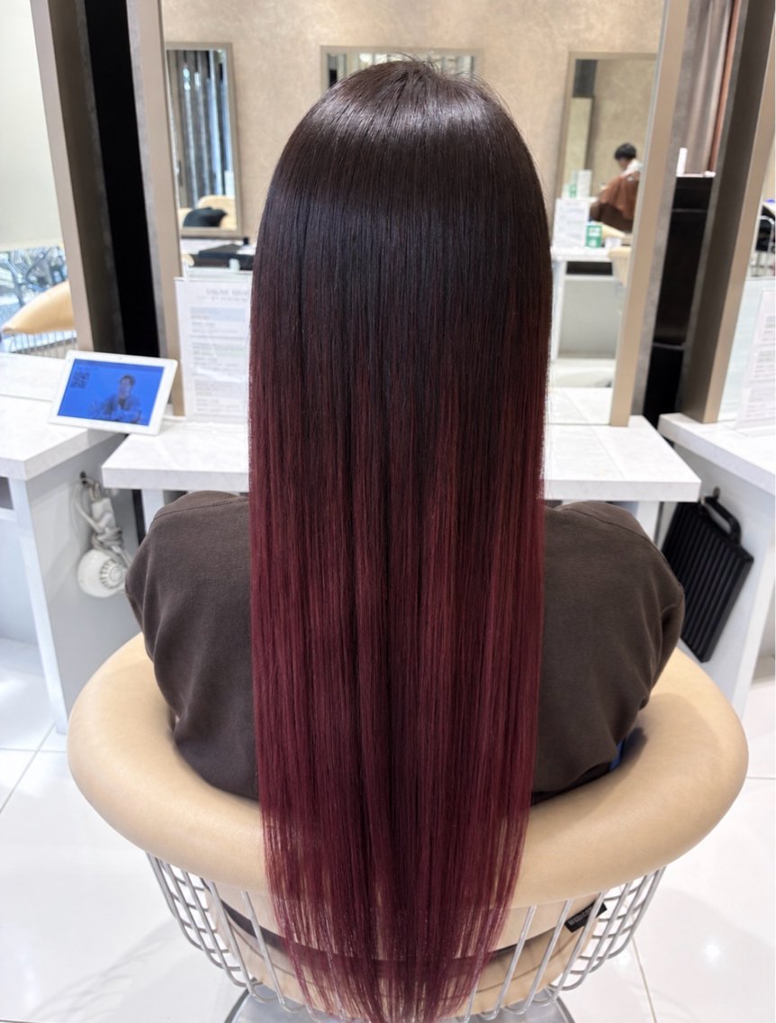 ロング カラー ヘアカラー トリートメント 縮毛/髪質改善🌼 Earth水野夏樹のヘアスタイル