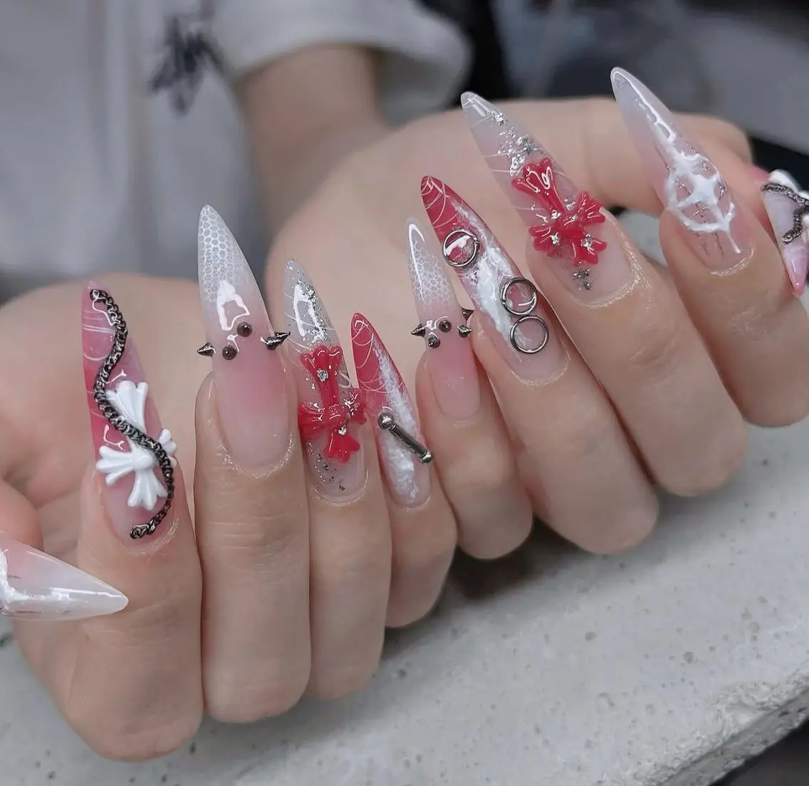 ネイル オーロラネイル チークネイル フットネイル ジェルネイル 韓国ネイル ハンドネイル H.baby Nail Salonのネイルデザイン