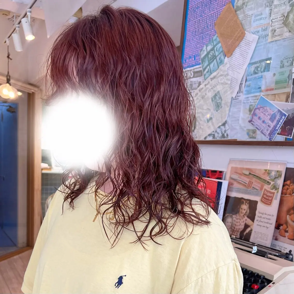 ミディアム パーマ パーマ 🌙Runa似合わせ /透明感カラーのヘアスタイル