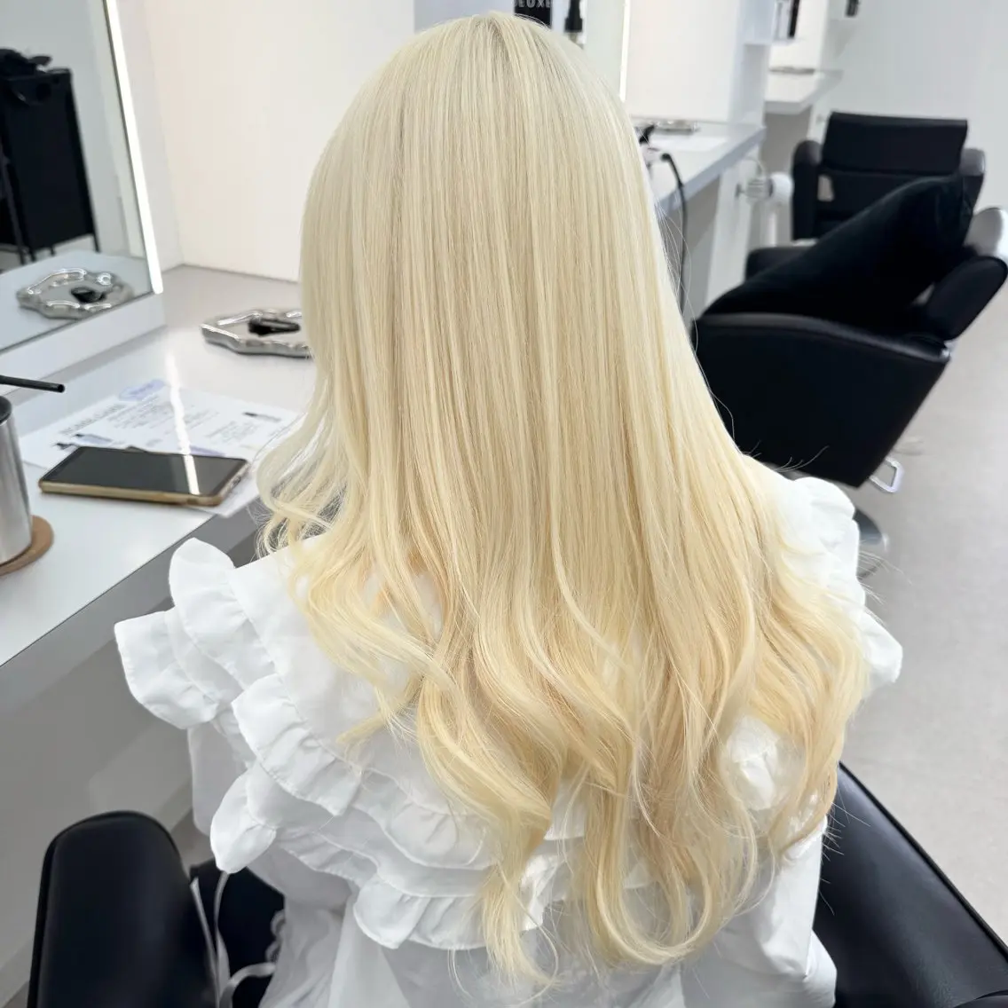 ロング カラー カット ヘアカラー トリートメント 静岡/ハイトーン 💎koharu💎のヘアスタイル
