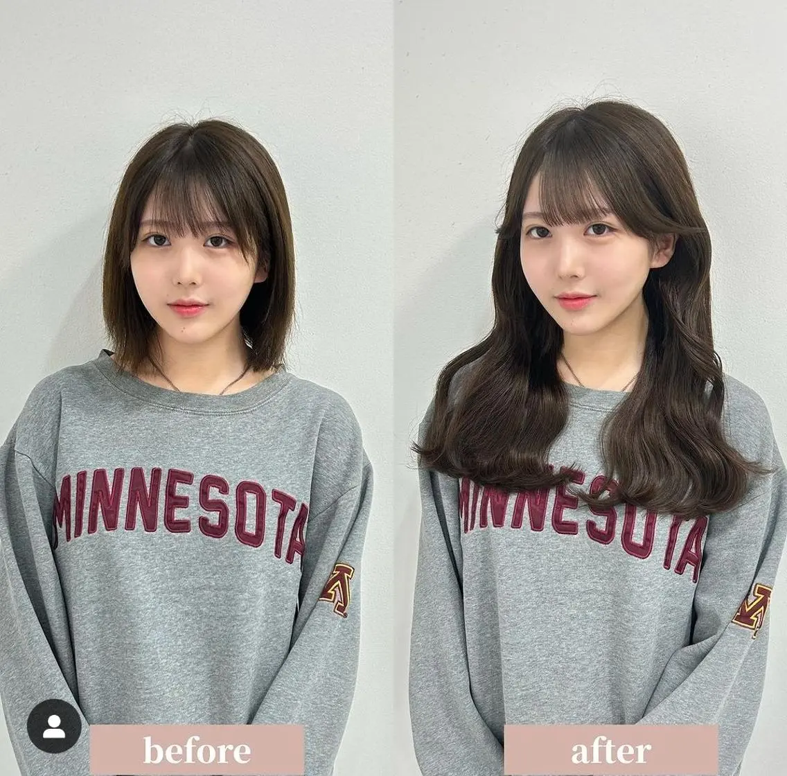 【大阪】韓国アイドル風ロング✨シールエクステ80枚¥12,000の写真