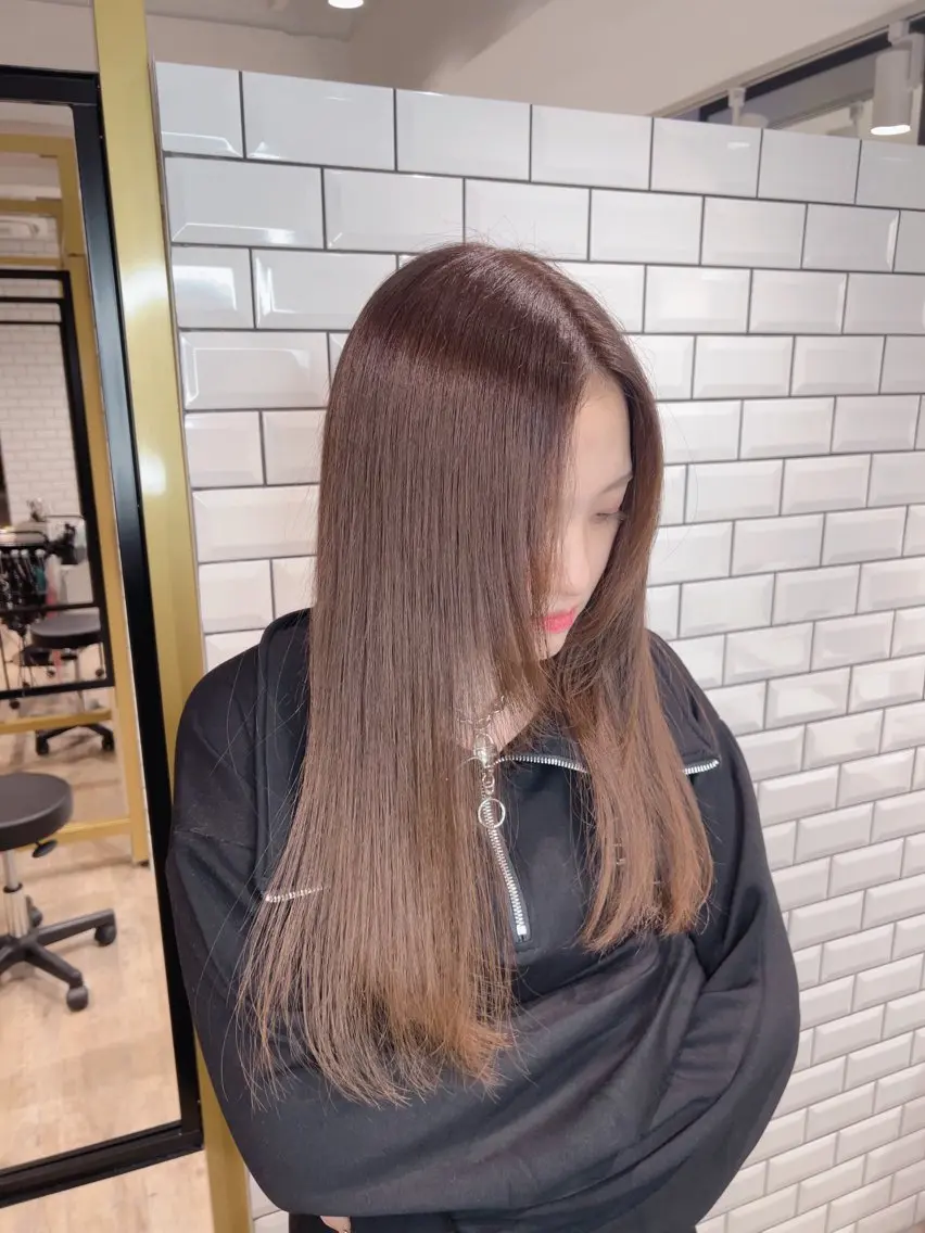 ロング カラー 髪質改善ストレート Kantaのヘアスタイル