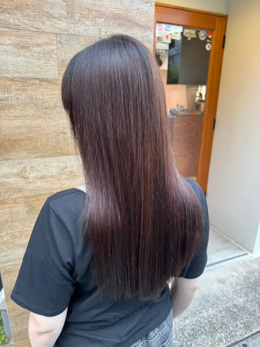 【自分史上最高の艶🪄💎】プレミアム髪質改善+カラー+4stepトリートメント✨の写真