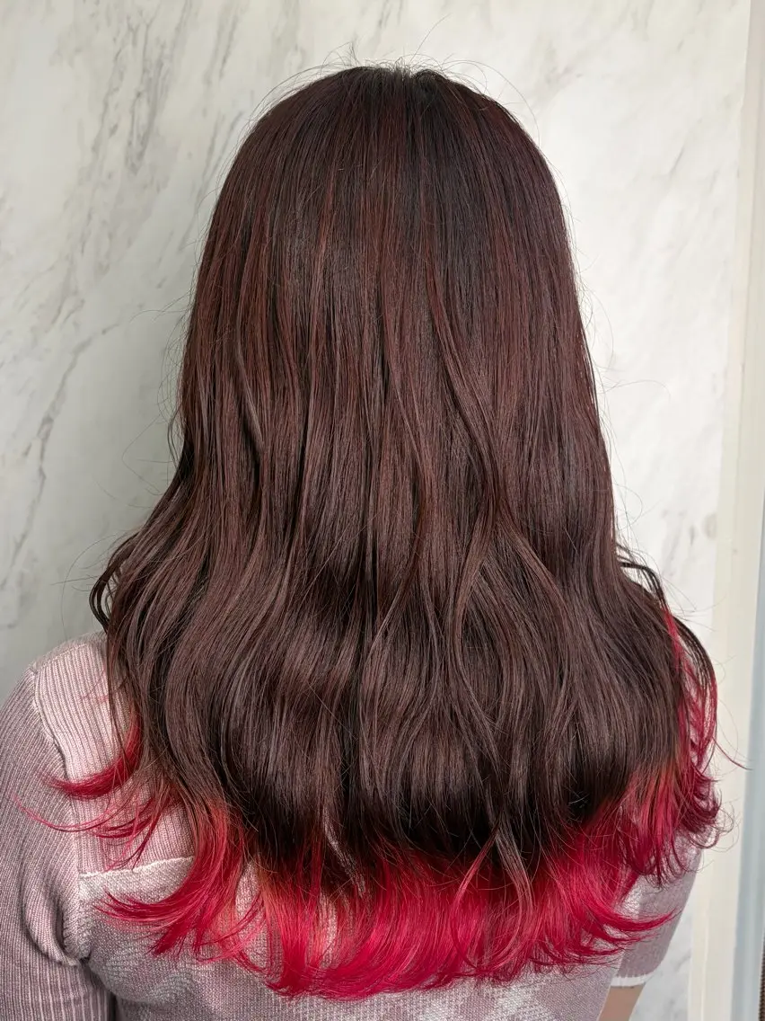 セミロング ヘアカラー トリートメント 似合わせカット🫧透 明感カラー🫧maiのヘアスタイル