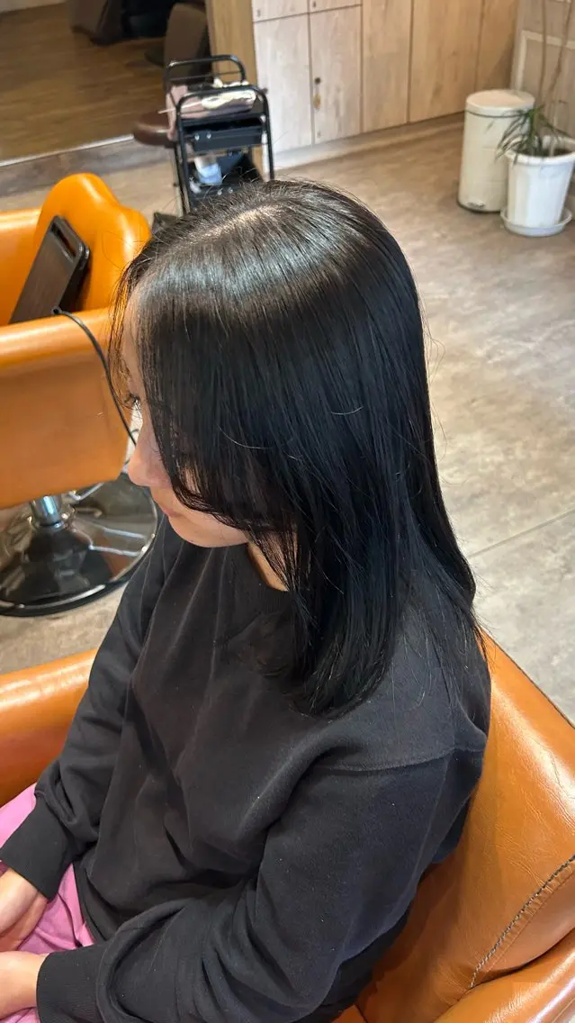 セミロング カラー HARE nene🐿🍡のヘアスタイル